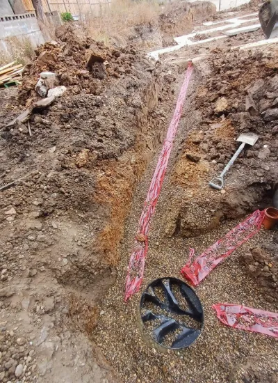 Residential drainage installation for a London home construction project