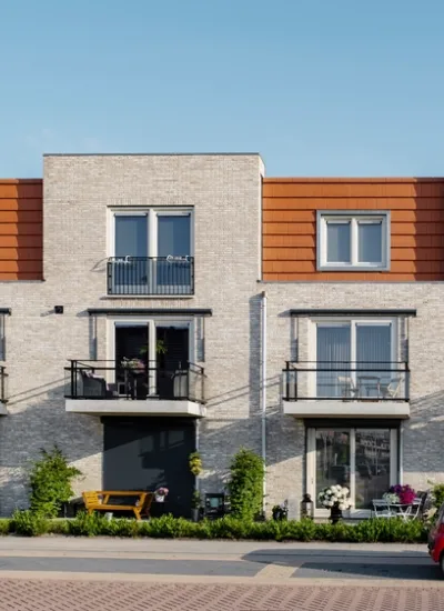 New build home construction progressing on a London residential site