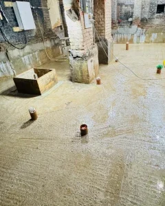 Contractor reviewing project scope before residential construction begins