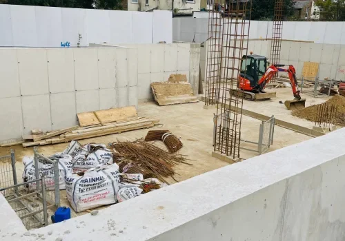Planned basement structure creating usable space below a London property